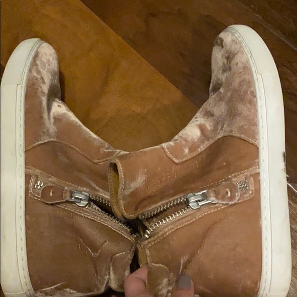 Sneakers pink Velvet material - Picture 2 of 3